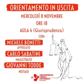 Giurisprudenza? Orientamento in uscita.