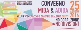 CONVEGNO A PALERMO IL 25 AGOSTO 2016 ALLE ORE 15:00 INSIEME ALL'ADIDA E IL MIDA.