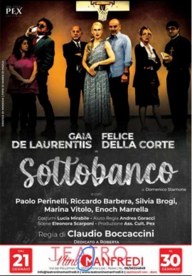 "Sottobanco", dal 21 al 30 gennaio a Teatro con Le Ali dei Pesci