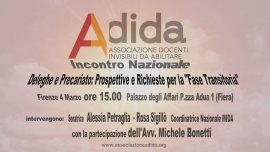 INCONTRO NAZIONALE ADIDA SABATO 4 MARZO 2017 A FIRENZE