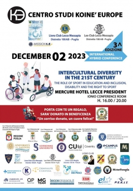 3^ Edizione conferenza internazionale: &quot;Intercultural Diversity in the 21st Century&quot;